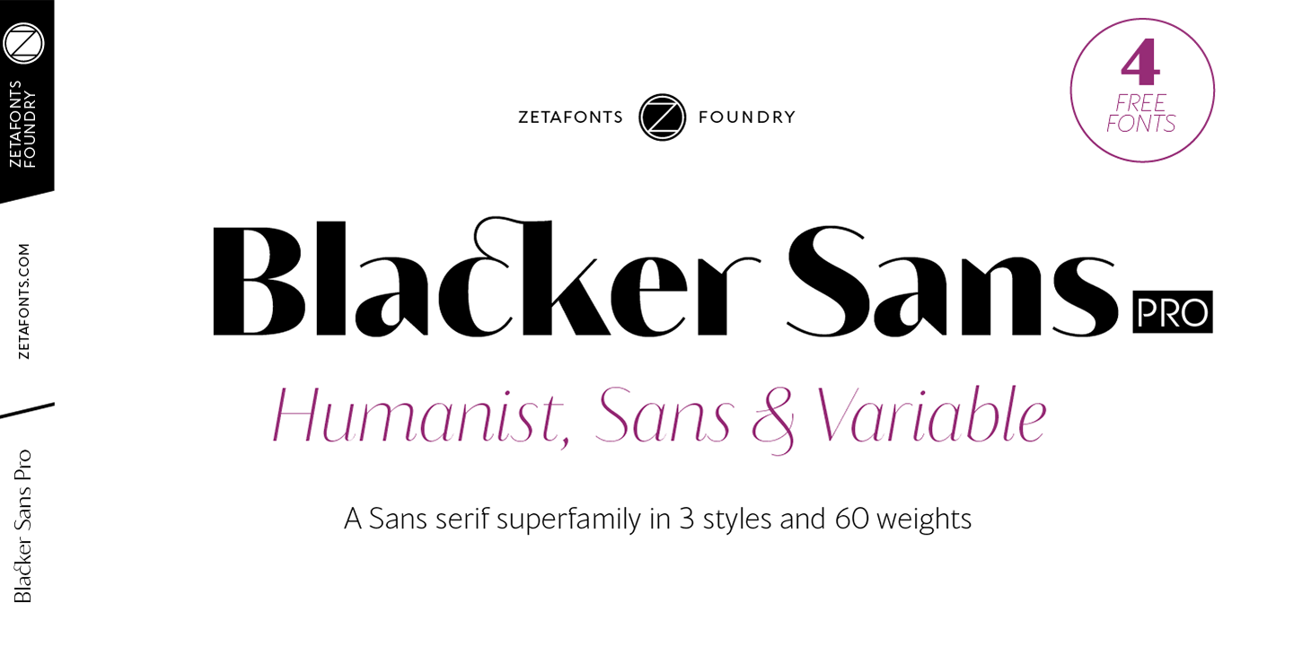 Blacker Sans Display Font preview